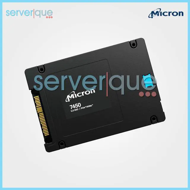 Alt view image 2 of 3 - Micron 7450 PRO MTFDKCB3T8TFR 3.84TB U.3 7mm PCIe 4.0 NVMe 2.5" Internal SSD
