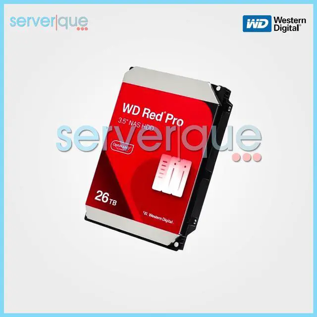 Alt view image 2 of 3 - WD260KFGX Western Digital Red Pro 26TB 6Gbps 7.2KRPM SATA 512MB 3.5" HDD