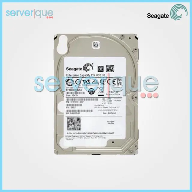 Alt view image 3 of 3 - ST2000NX0253 Seagate 2TB 7.2K RPM SATA 6Gbps 2.5" SFF 128MB Cache Hard Drive