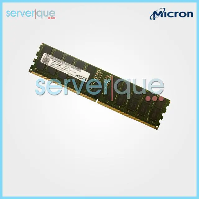 Alt view image 2 of 3 - Micron PC5-51200 DDR5-6400MHz MTC40F2046S1RC64BD2 64GB ECC Reg CL52 1.1V Memory