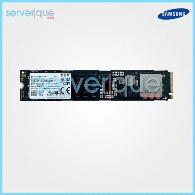 Alt view image 3 of 3 - Samsung MZ-1L23T80 PM9A3 3.84TB PCI-e Gen4 NVMe M.2 22110 SSD MZ1L23T8HBLA