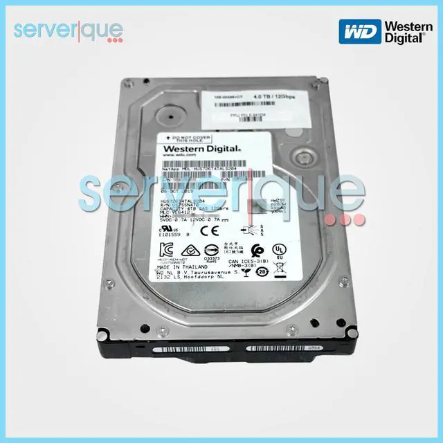 Main image of Western Digital HUS726T4TALS204 4TB SAS 12Gbps 7200RPM 256MB 3.5" Internal HDD