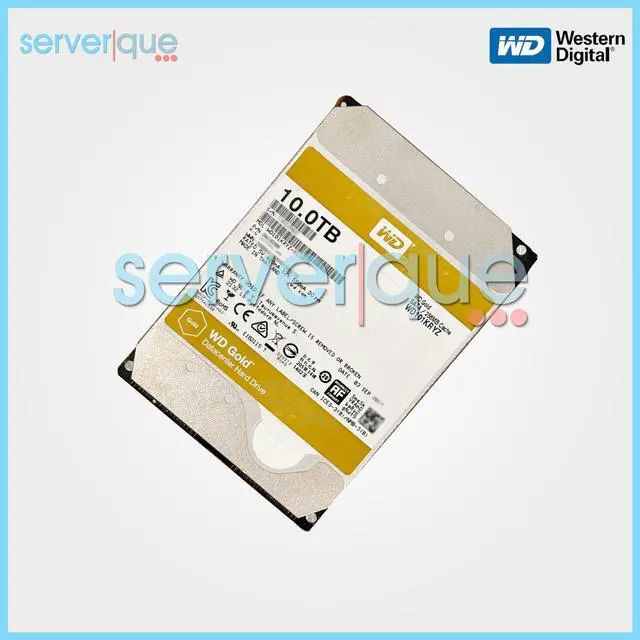Alt view image 2 of 3 - Western Digital Gold WD101KRYZ 10TB 3.5" SATA 6Gbps 7200RPM 256MB Internal HDD