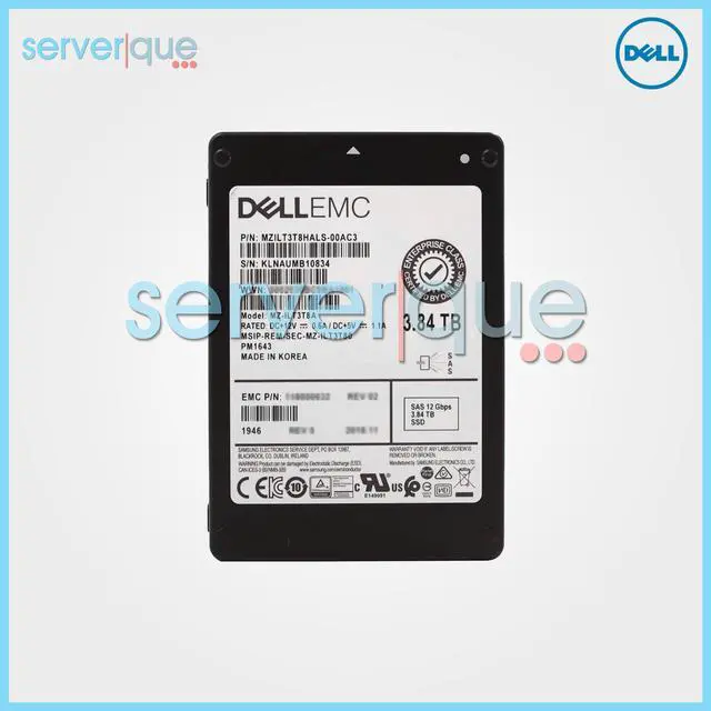 Main image of SAMSUNG MZ-ILT3T8A PM1643 3.84TB 12Gbps SAS 2.5" MZILT3T8HALS SSD