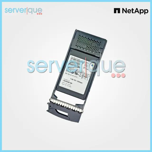 Alt view image 2 of 3 - X319A NetApp 7.6TB 12Gbps SAS 2.5" 108-00687 Internal Solid State Drive