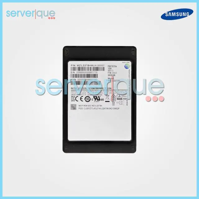 Main image of MZILS3T8HMLH Samsung PM1633a 3.84TB 12Gbps MZ-ILS3T8N SAS 2.5" Internal SSD