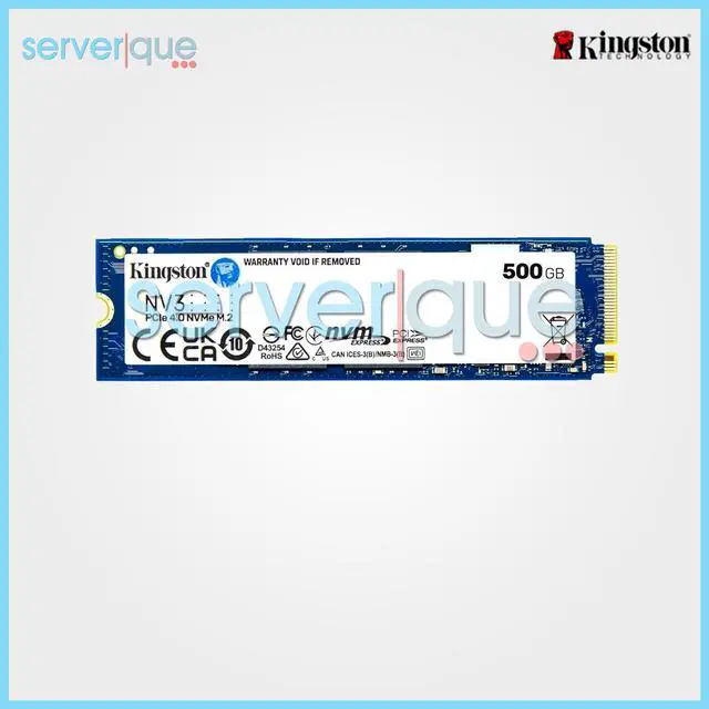 Main image of SNV3S/500G Kingston NV3 500GB PCI Express 4.0 x4 NVMe M.2 2280 Internal SSD