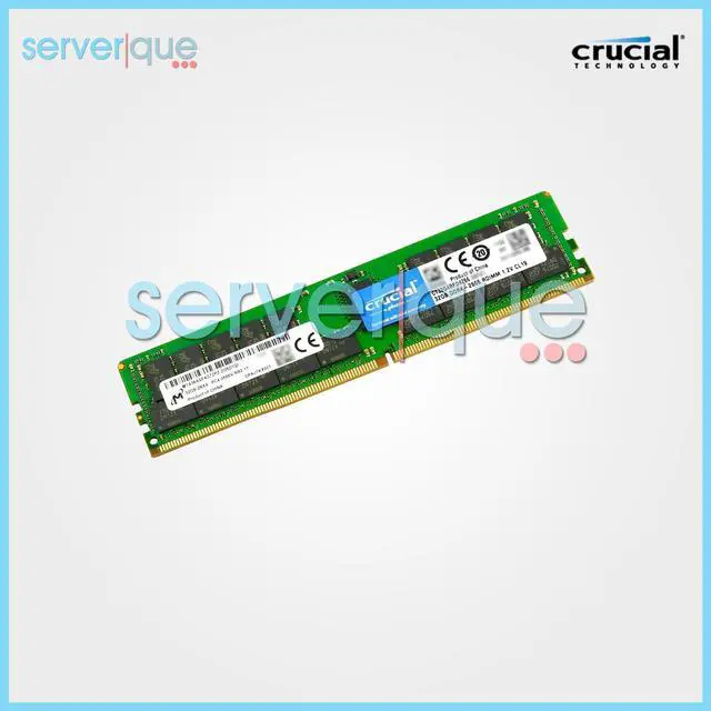 Alt view image 3 of 3 - CT32G4RFD4266 Crucial 32GB PC4-21300 DDR4-2666MHz RDIMM ECC CL19 2Rx4 Memory