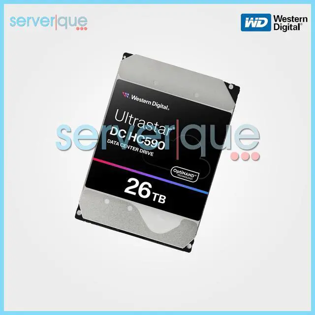 Alt view image 2 of 3 - WD WUH722626ALE6L4 Ultrastar DC HC590 26TB 7.2K SATA 6Gbps 512MB 3.5" Hard Drive