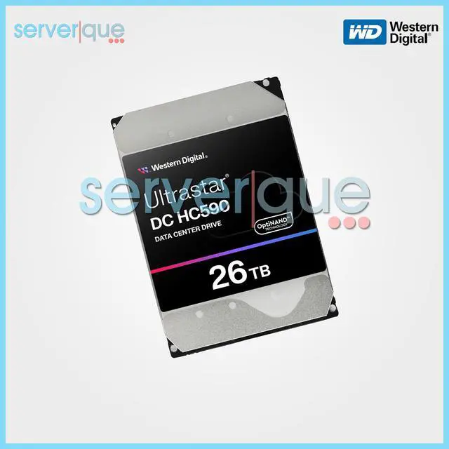 Alt view image 3 of 3 - WD WUH722626ALE6L4 Ultrastar DC HC590 26TB 7.2K SATA 6Gbps 512MB 3.5" Hard Drive