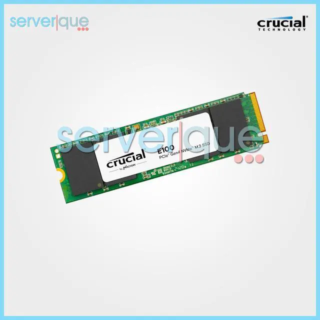 Alt view image 3 of 3 - CT2000E100SSD8 Crucial E100 2TB PCI Express 4.0 Gen4 NVMe M.2 2280 Internal SSD