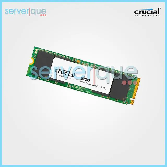 Alt view image 2 of 3 - CT2000E100SSD8 Crucial E100 2TB PCI Express 4.0 Gen4 NVMe M.2 2280 Internal SSD