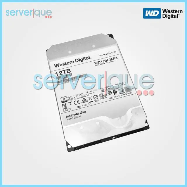 Alt view image 3 of 3 - Western Digital WD120EMFZ 12TB SATA 6Gbps 5400RPM 256MB 3.5" Internal Hard Drive