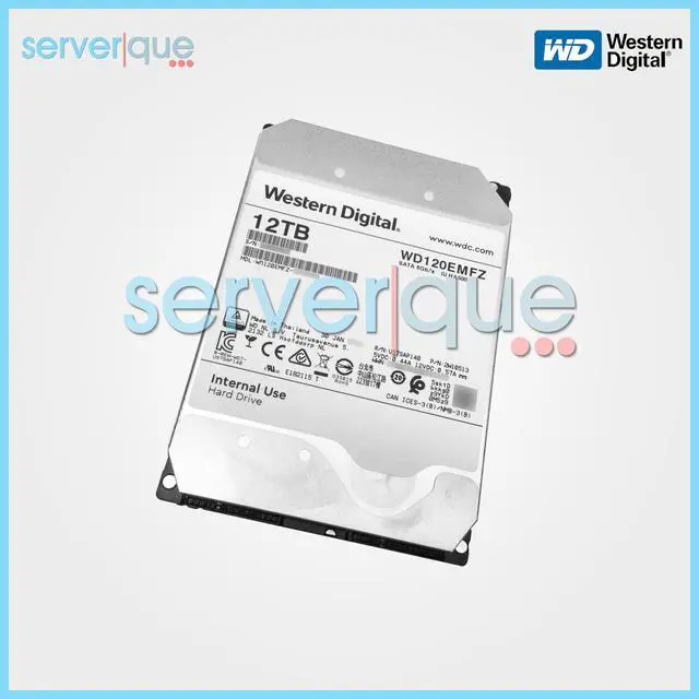 Alt view image 2 of 3 - Western Digital WD120EMFZ 12TB SATA 6Gbps 5400RPM 256MB 3.5" Internal Hard Drive
