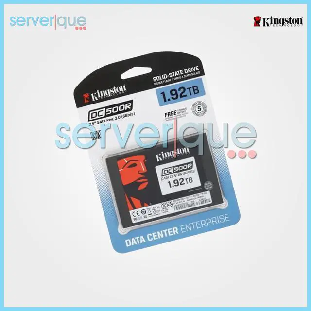 Alt view image 2 of 3 - Kingston SEDC500R/1920G DC500R 1.92TB 2.5" SATA 6Gbps Internal Solid State Drive