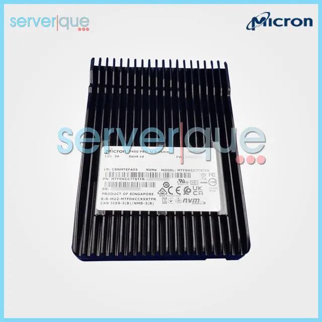 Main image of Micron MTFDKCC7T6TFR 7450 PRO 7.68TB U.3 PCIe 4.0 NVMe 2.5" TLC Internal SSD