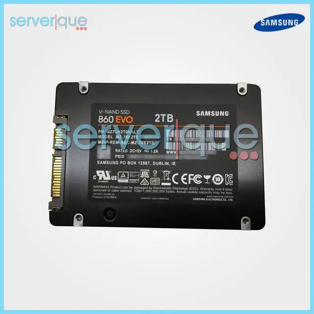 Alt view image 2 of 3 - SAMSUNG MZ-76E2T0B/AM 860 EVO 2TB SATA 6Gbps 2.5" SSD
