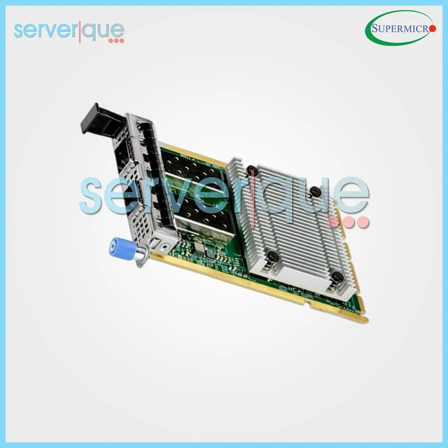 Alt view image 3 of 3 - SuperMicro AOC-A100G-m2CM ConnectX-6 Dx 100GbE AIOM 2Port QSFP28 Network Adapter
