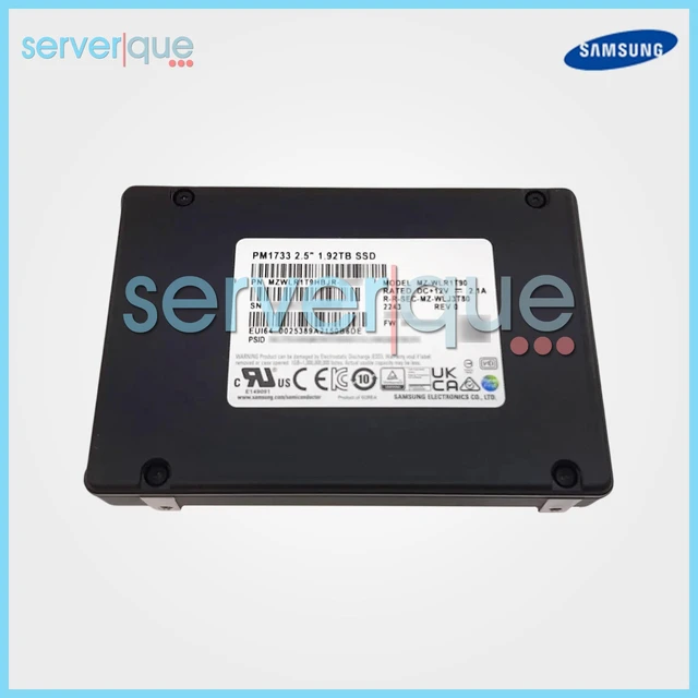 Main image of Samsung MZWLR1T9HBJR PM1733 1.92TB PCIe Gen4 x4 NVMe U.2 2.5" MZ-WLR1T90 SSD