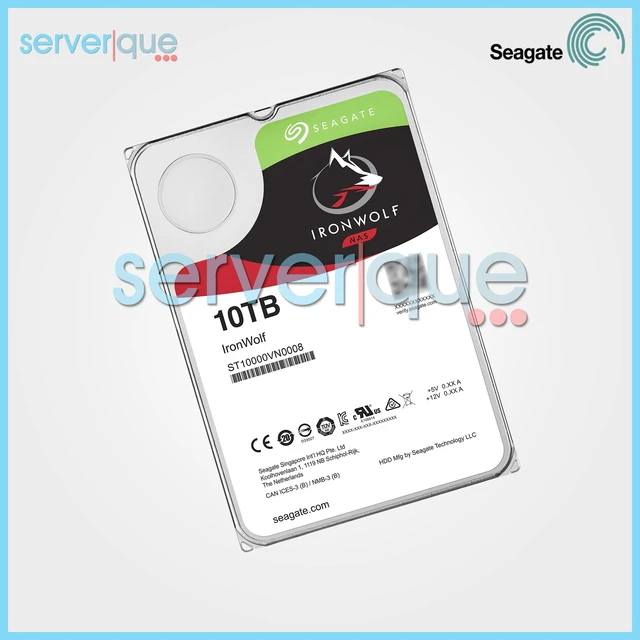 Alt view image 2 of 3 - Seagate ST10000VN0008 IronWolf NAS 10TB 7.2K SATA 6Gbps 256MB 3.5" Internal HDD