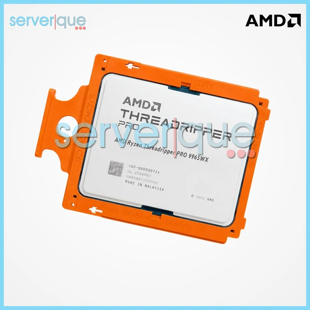 Alt view image 3 of 3 - AMD 100-000000724 Ryzen Threadripper PRO 9965WX 24-Core 4.20GHz UNLOCK Processor