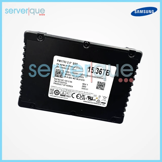 Alt view image 2 of 3 - Samsung MZ-WL915T0 PM1753 15.36TB PCIe 5.0 NVMe 2.5" MZWL915THBLF Internal SSD