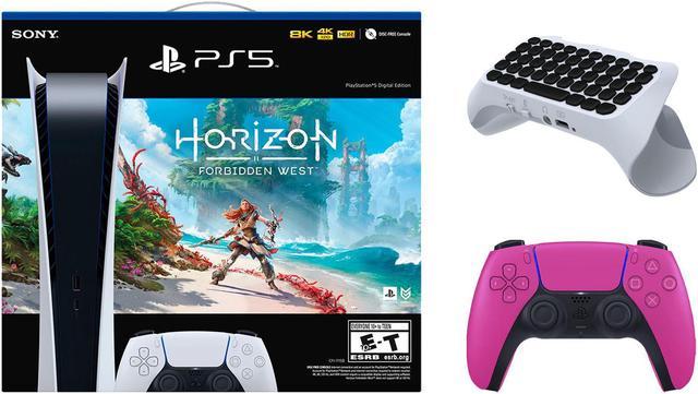 Sony PlayStation 5 Digital Edition Horizon Forbidden West Bundle with Extra  Controller and Keypad - Nova Pink - Newegg.com