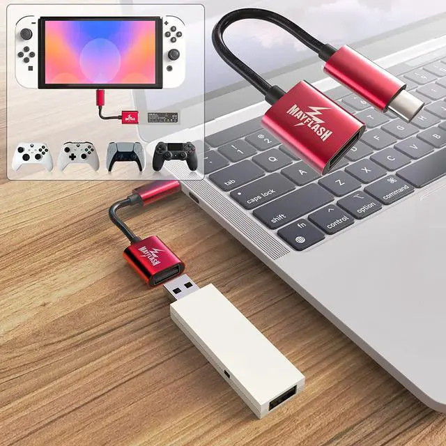 Alt view image 8 of 11 - Mayflash Nintendo Switch Magic-NS Wireless Controller Adapter