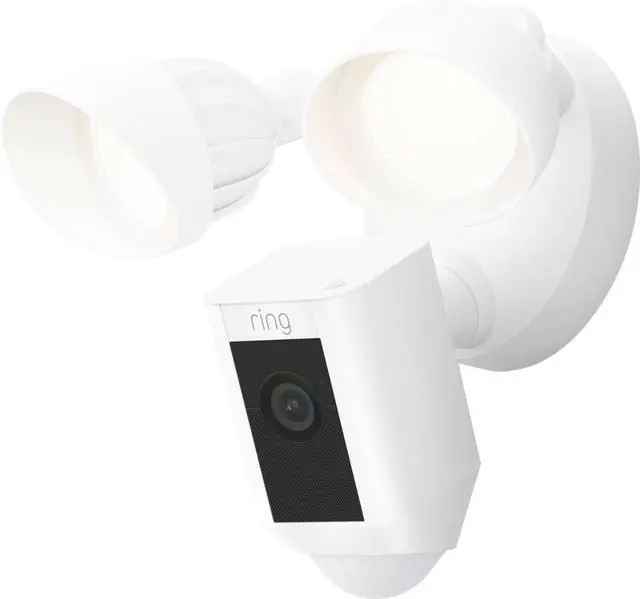 Alt view image 16 of 20 - Ring Floodlight Cam Wired Plus with Motion-Activated 1080p HD Video - White  B08F6GPQQ7