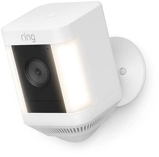 Alt view image 7 of 19 - Ring Spotlight Cam Plus - Battery - Two-Way Talk - Color Night Vision - Security Siren - White - 2022 Release  B09JZ5BG26