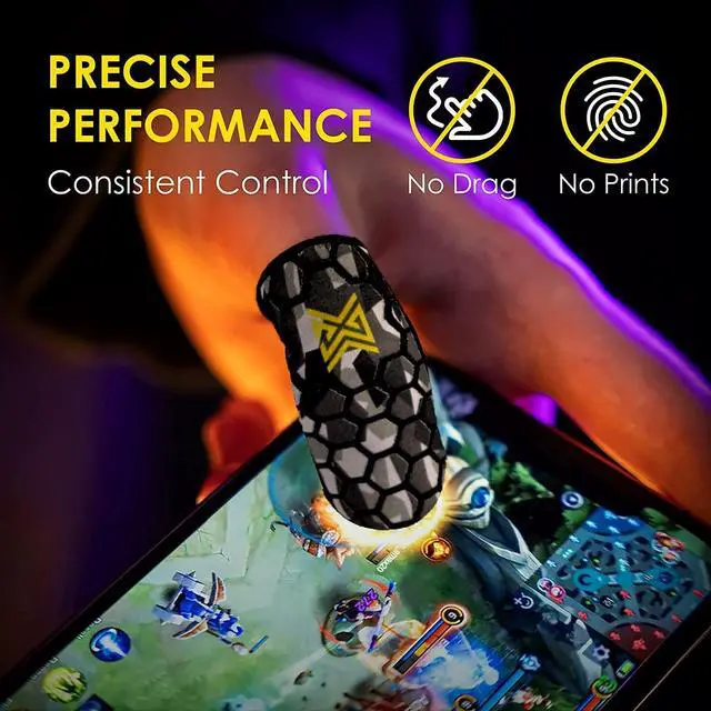 Alt view image 2 of 5 - 6 Pack Mobile Gaming Corps ClawSocks Phone Gaming Finger Sleeves - Geo Camo