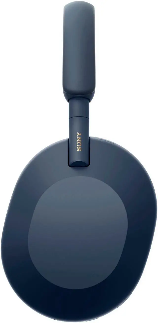 Alt view image 4 of 18 - Sony WH-1000XM5 Noise-Canceling Wireless Over-Ear Headphones (Blue)