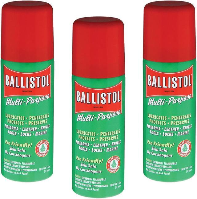 Alt view image 2 of 5 - 3 Pack Ballistol 1.5 oz Multi-Purpose Oil Lubricant Cleaner and Protectant for Wood, Metal, Rubber