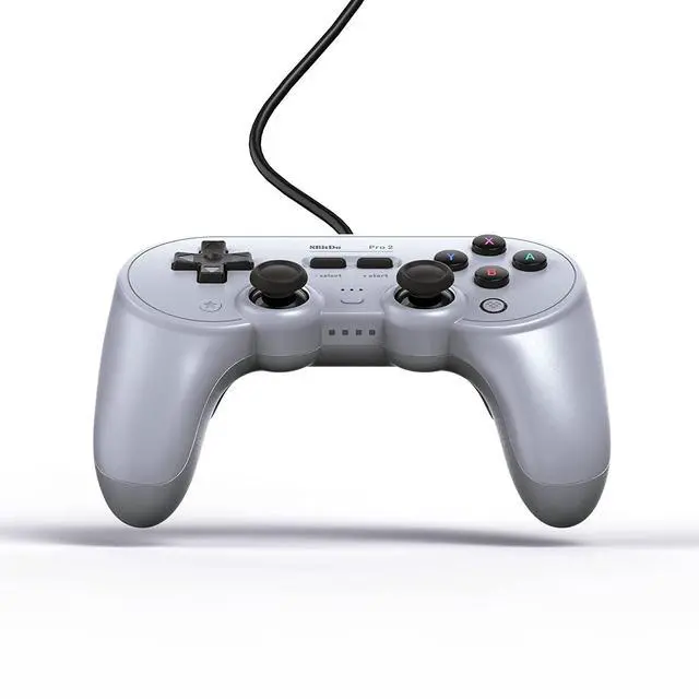Alt view image 5 of 5 - 8BitDo Pro 2 Wired Controller for Switch, Windows, Steam Deck & Raspberry Pi - Gray