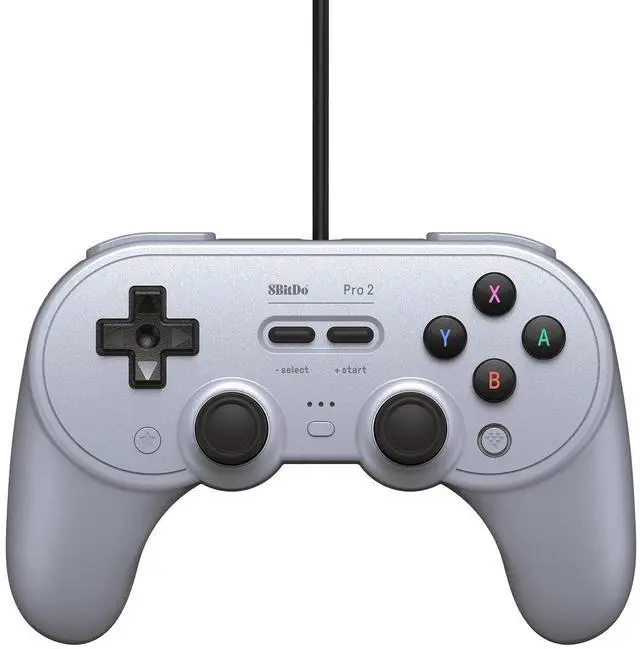 Alt view image 2 of 5 - 8BitDo Pro 2 Wired Controller for Switch, Windows, Steam Deck & Raspberry Pi - Gray
