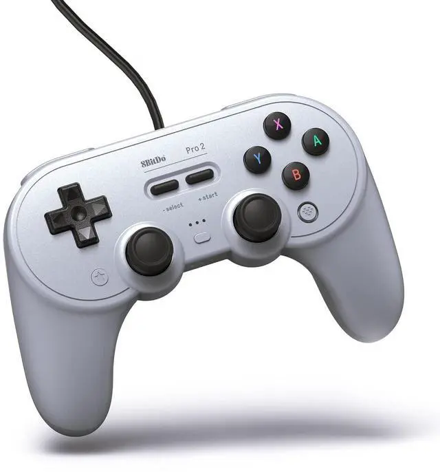 Main image of 8BitDo Pro 2 Wired Controller for Switch, Windows, Steam Deck & Raspberry Pi - Gray