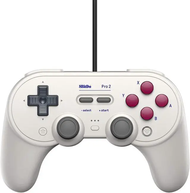 Alt view image 2 of 5 - 8BitDo Pro 2 Wired Controller for Switch, Windows, Steam Deck & Raspberry Pi - G Classic