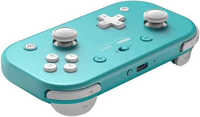 Alt view image 2 of 6 - 8Bitdo Lite 2 Bluetooth Wireless Gamepad for Switch, Android and Raspberry Pi - Turquoise