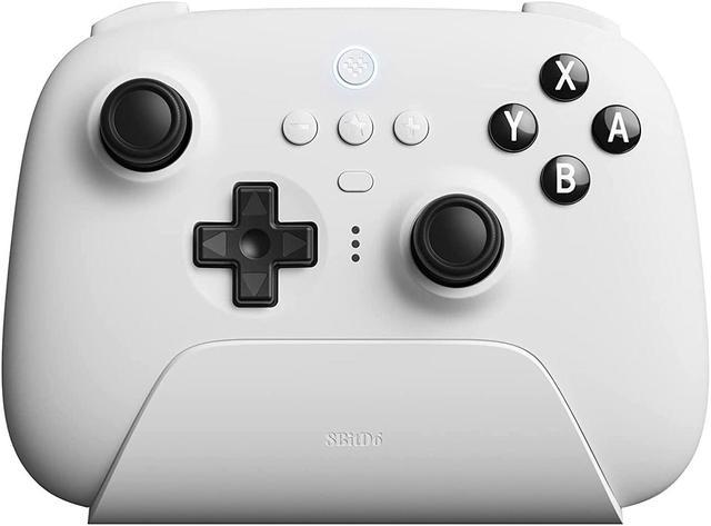 8Bitdo Ultimate Bluetooth Wireless Controller with Charging Dock for PC/ Switch/Steam Deck - White 