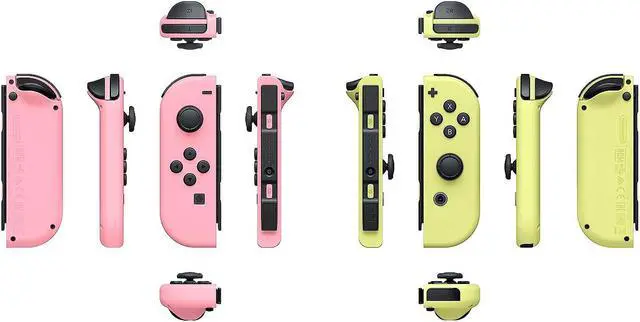Alt view image 4 of 4 - Nintendo Switch Joy-Cons (L/R) - Pastel Pink / Pastel Yellow