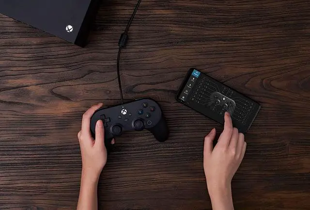 Alt view image 5 of 5 - 8BitDo Pro 2 Wired Controller for Xbox Series X, Xbox Series S, Xbox One, PC