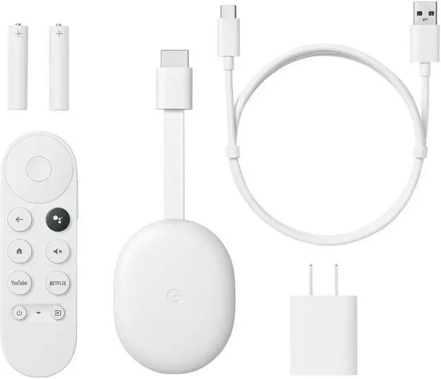Alt view image 17 of 19 - Google Nest GA03131 Chromecast With Google TV (HD) - Snow