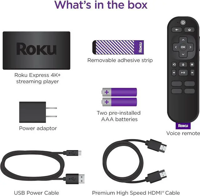 Alt view image 19 of 19 - Roku 3941R Express 4K+ Streaming Device