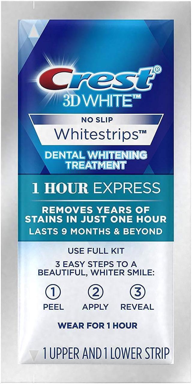 Alt view image 5 of 5 - Crest 3D White Professional Effects Whitestrips 20 Treatments + Crest 3D White 1 Hour Express Whitestrips 2 Treatments - Teeth Whitening Kit