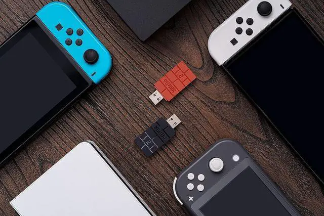 Alt view image 5 of 5 - 8Bitdo Wireless USB Adapter for Switch, Windows, Mac & Raspberry Pi - Works with Xbox, PS5 Controllers - Black