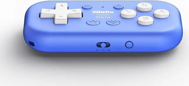 Alt view image 3 of 5 - 8Bitdo Mini Bluetooth Gamepad Controller for Switch, Android, Raspberry Pi - Blue