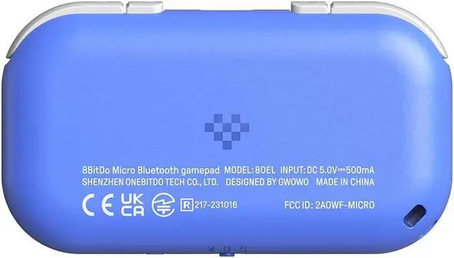 Alt view image 4 of 5 - 8Bitdo Mini Bluetooth Gamepad Controller for Switch, Android, Raspberry Pi - Blue