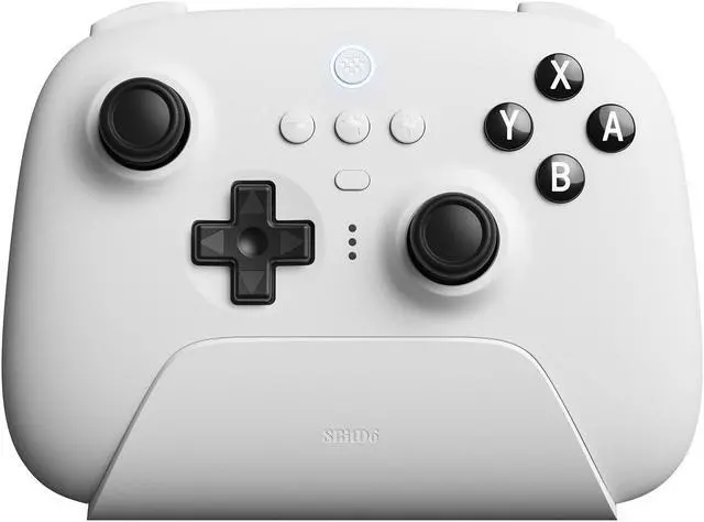 Main image of 8BitDo Ultimate Bluetooth Wireless Controller for Switch, PC and Steam with Travel Case - White