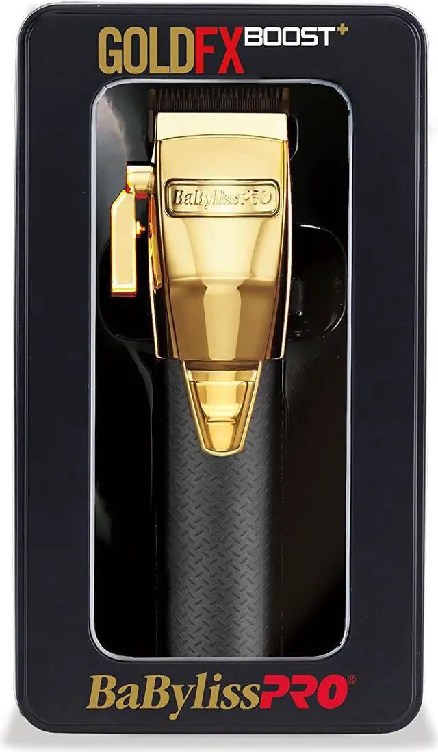 Alt view image 6 of 6 - BaByliss PRO Gold FX Boost + Metal Lithium Outlining Clipper (FX870GBP)