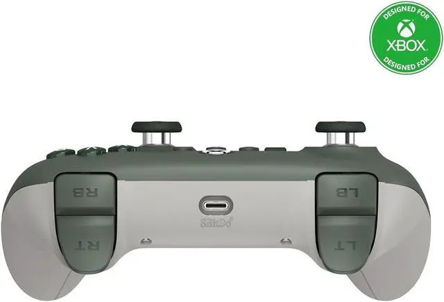 Alt view image 3 of 5 - 8BitDo Ultimate C Wired Controller for Xbox with Fire Ring RGB Lighting Hall Effect Joysticks and 1 Month Ultimate Game Pass Code - Dark Green